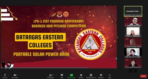BEC Batangas-Eastern-Colleges Shark-Tank Business-idea-pitching-competition Inter-High-School-Competition LPU-Laguna 1